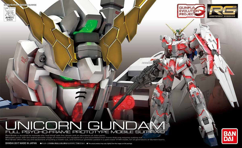 RX-0 Unicorn Gundam RG 1/144 Real Grade Gunpla