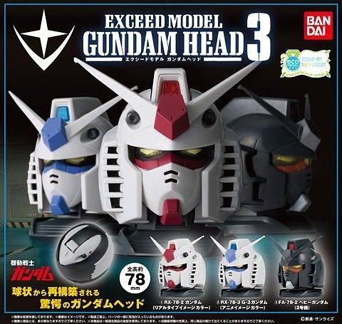 Exceed Model Gundam Head Vol.3 - 1boks med 1 stk
