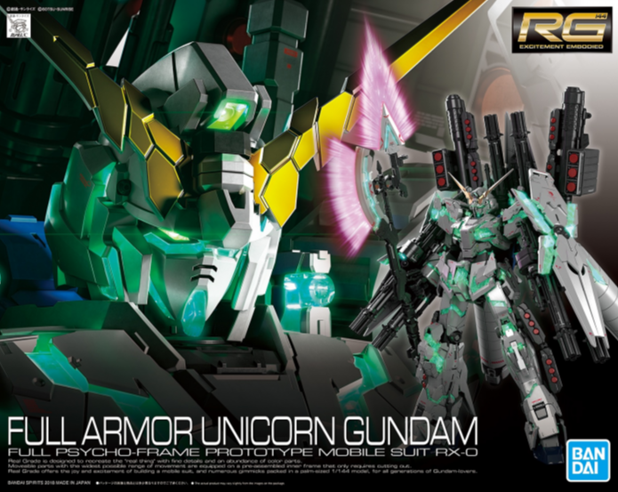 Full Armor Unicorn Gundam RG 1/144 Real Grade Gunpla