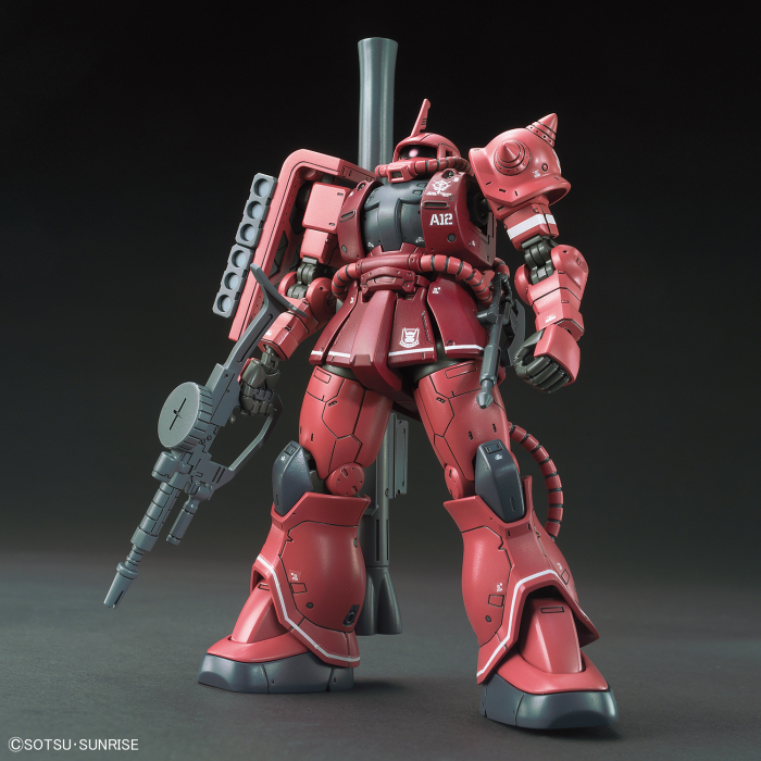 High Grade MS-06S Zaku II Principality of Zeon Char Aznable's Mobile Suit Red Comet Ver. 1/144 (FRONT)