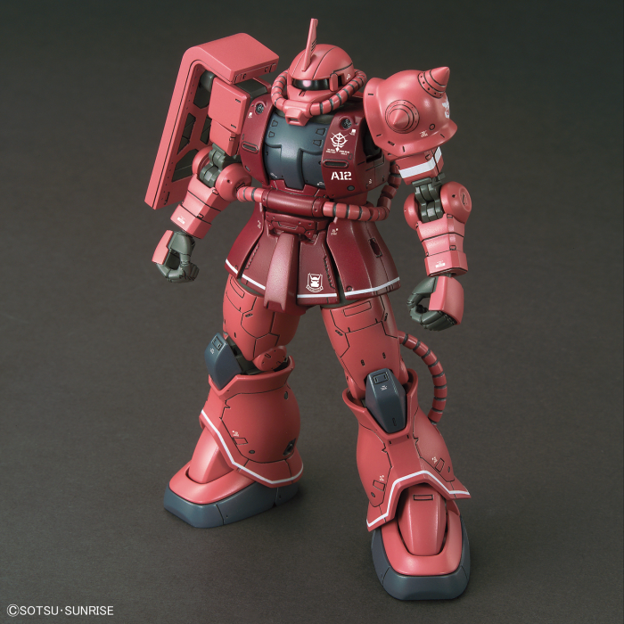 High Grade MS-06S Zaku II Principality of Zeon Char Aznable's Mobile Suit Red Comet Ver. 1/144 (SIDE FRONT)