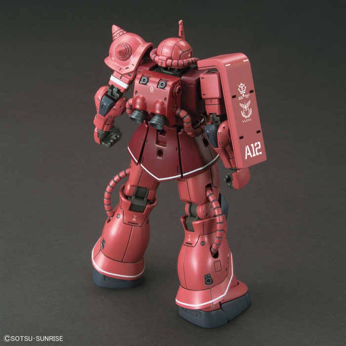 High Grade MS-06S Zaku II Principality of Zeon Char Aznable's Mobile Suit Red Comet Ver. 1/144 (SIDE BACK)