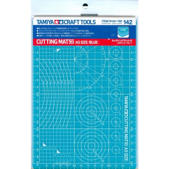 Tamiya Cutting Mat Semi transparent (A5 Size/Blue)