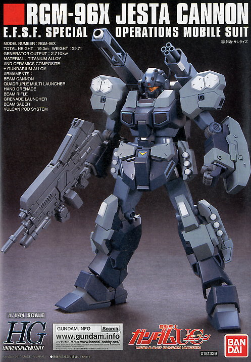 Jesta Cannon RGM-96X HGUC 1/144 High Grade Gunpla