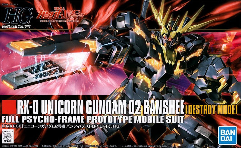 Unicorn Gundam 02 Banshee RX-0(Destroy Mode) HGUC 1/144