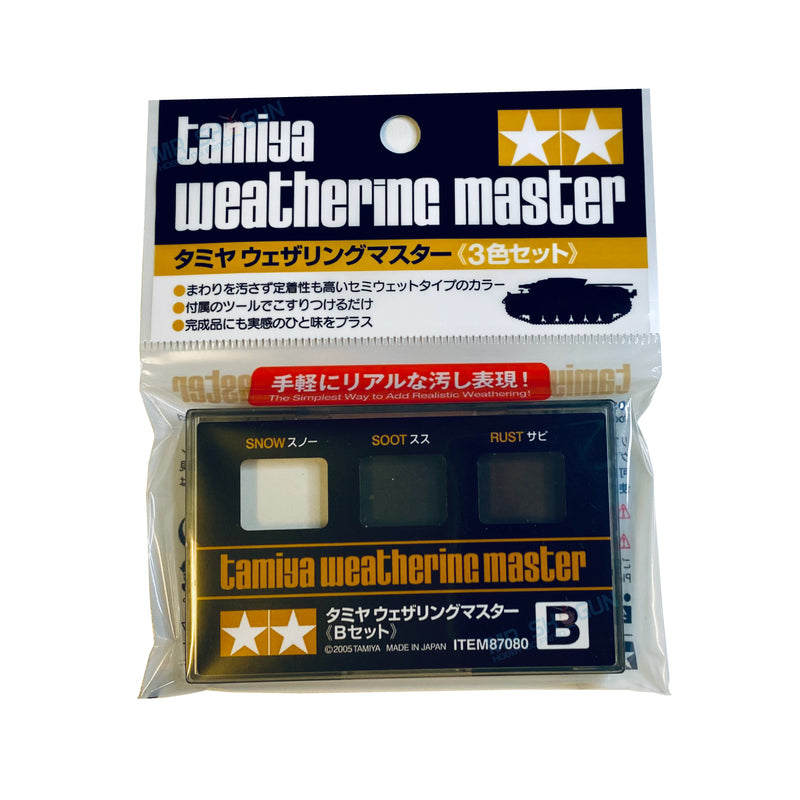 Tamiya Weathering Master Set (B) Snow, Soot & Rust (Front Cover)